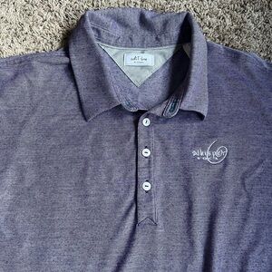 Adidas Golf Polo Shirt Adipure Whisper Rock Golf Club XL Purple
